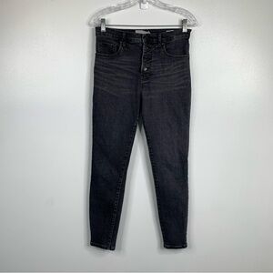 Everlane The High Rise‎ Skinny Jean Charcoal Black Button Fly 29.